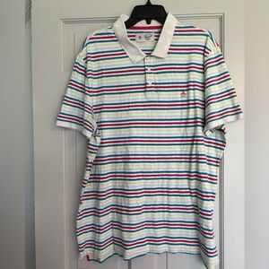 Original Penguin XXL Striped Short Sleeve Polo Shirt
